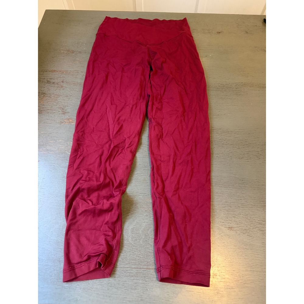 OFFLINE by Aerie Real Me High Waisted Crossover 7/8 Leggings Burgundy Large